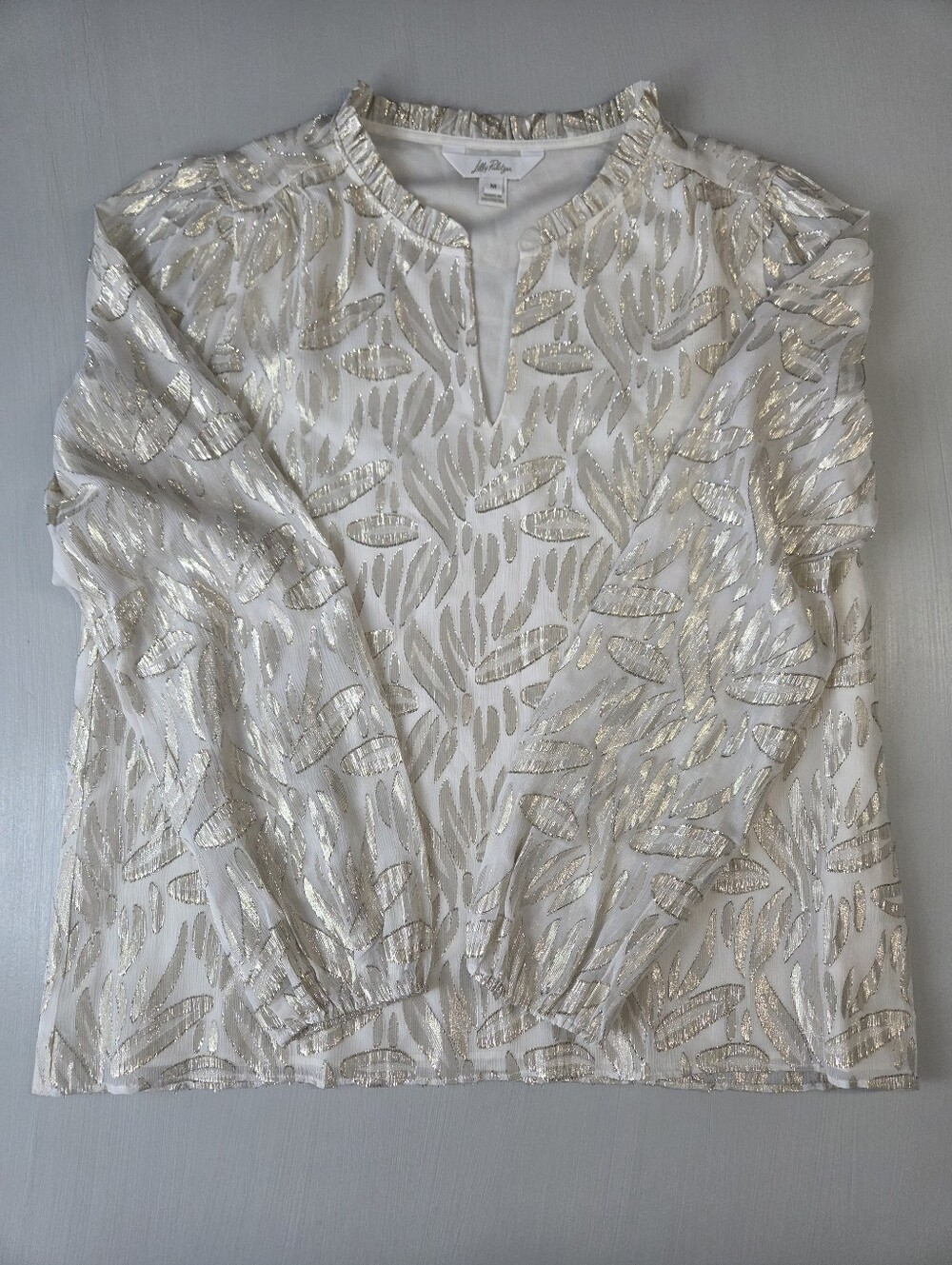Lilly Pulitzer Giana Long Sleeve Silk Top